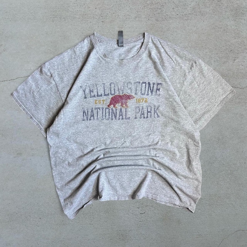Sage Gray Yellowstone National Park Tee